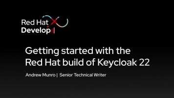 Getting started with the Red Hat build of Keycloak 22